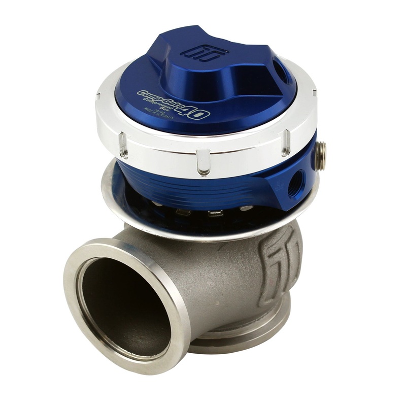 TURBOSMART GenV CompGate40CG Compressed Gas 5psi External Wastegate (Blue)