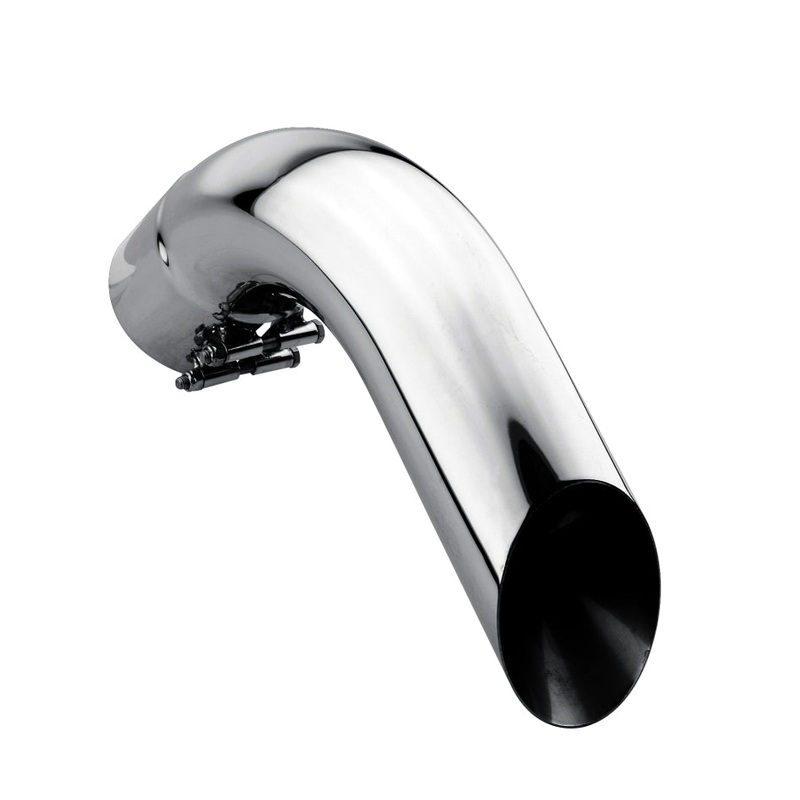 Gibson Marine Turn Down Slash-Cut Tip (Pair) - 4in Inlet/12in Length - Stainless