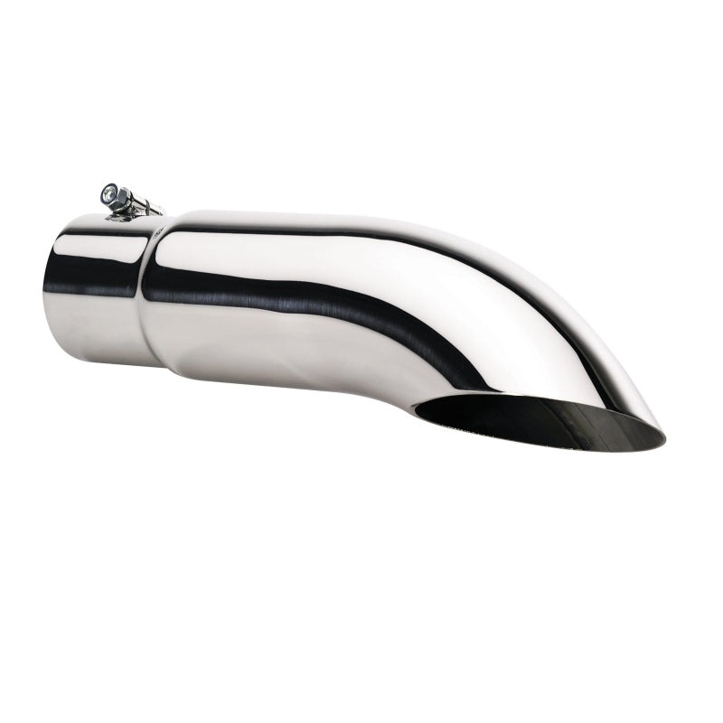 Gibson Turn Down Slash-Cut Tip - 4in OD/4in Inlet/12in Length - Stainless