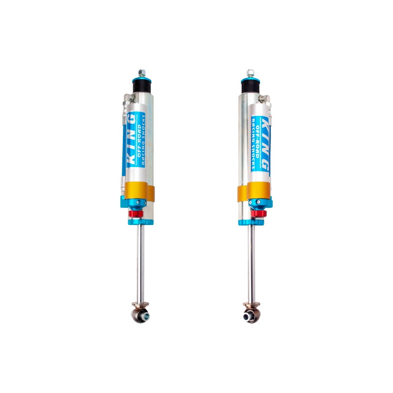 King Shocks 2010+ Nissan Patrol Y62 Rear 2.5 Dia Piggy Hose Reservoir Shock w/Adjuster (Pair)