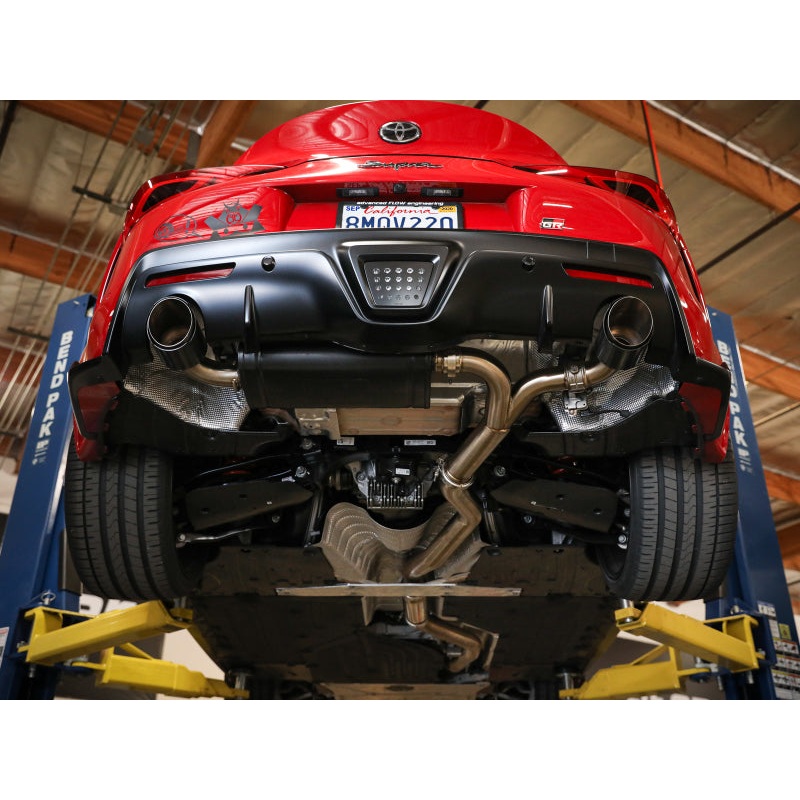 aFe POWER Takeda 2020 Toyota Supra L6-3.0L (t) 3in-2.5in 304 SS CB Exhaust Polished Tips