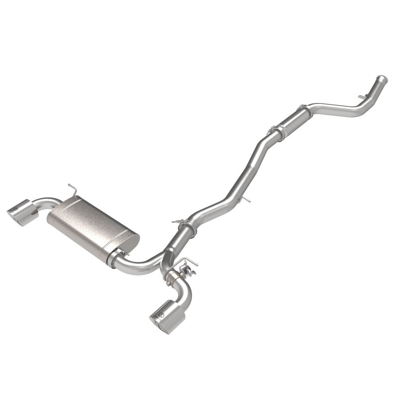 aFe POWER Takeda 2021 Toyota Supra 2.0L (t) 2.5in-3in 304 SS CB Exhaust w/ Polished Tips