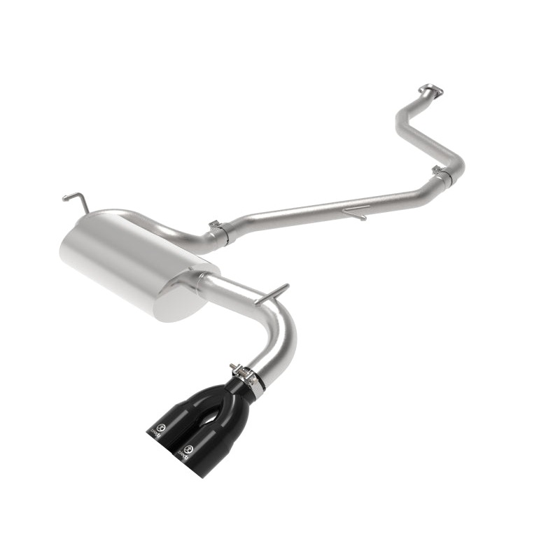 aFe POWER Takeda 2in to 2-1 304 SS Cat-Back Exhaust w/ Black Tips 11-17 Lexus CT200h 1.8L