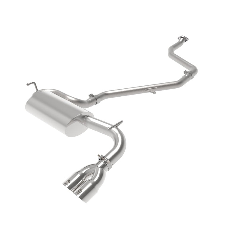 aFe POWER Takeda 2in to 2-1 304 SS Cat-Back Exhaust w/ Polished Tips 11-17 Lexus CT200h 1.8L