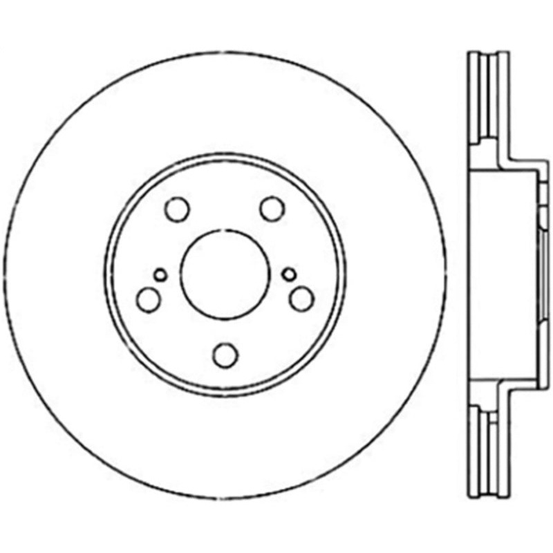 Stoptech 01-05 Toyota Celica GT & GT-S/05-09 Scion tC Front CRYO-STOP Rotor