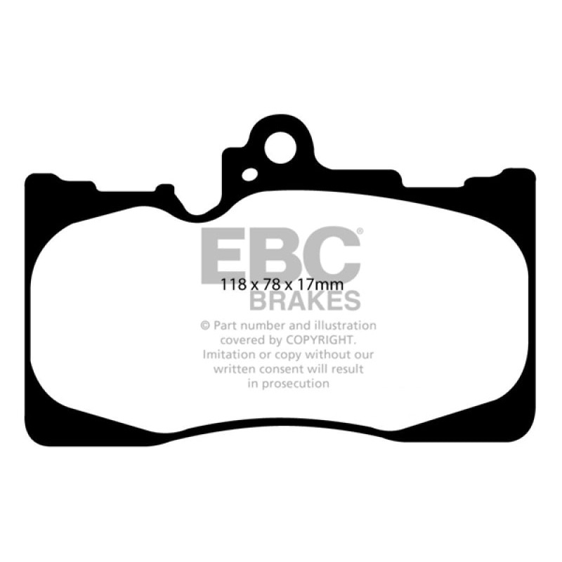 EBC 07-08 Lexus GS350 3.5 RWD Ultimax2 Front Brake Pads