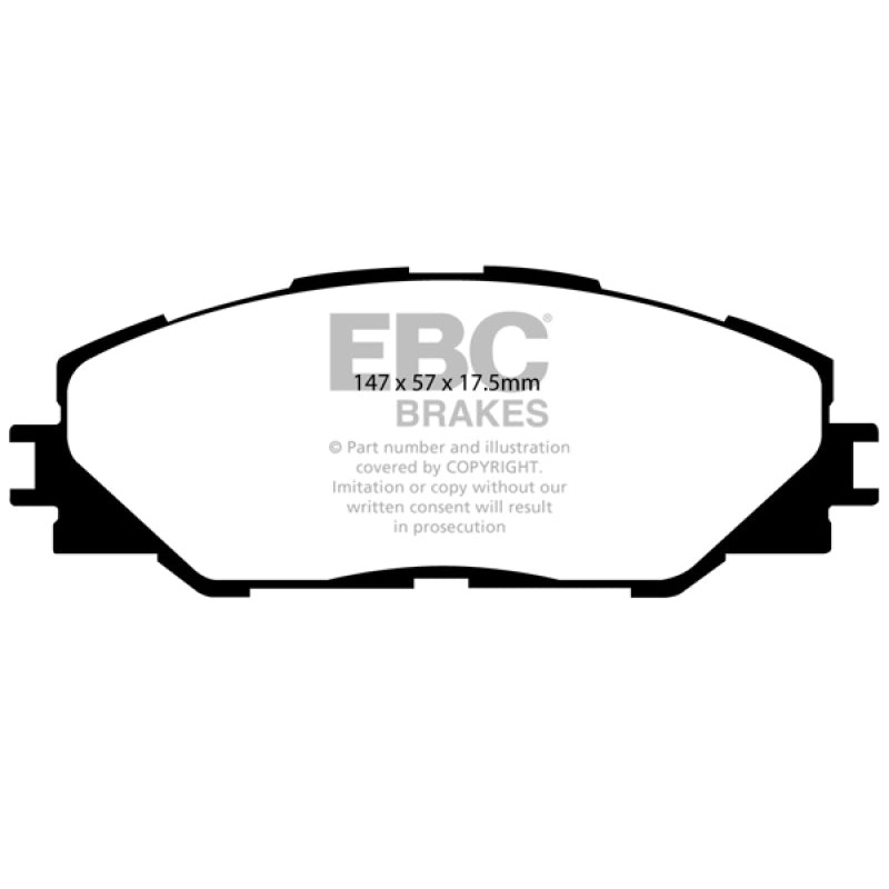 EBC 09-10 Pontiac Vibe 2.4 2WD Ultimax2 Front Brake Pads