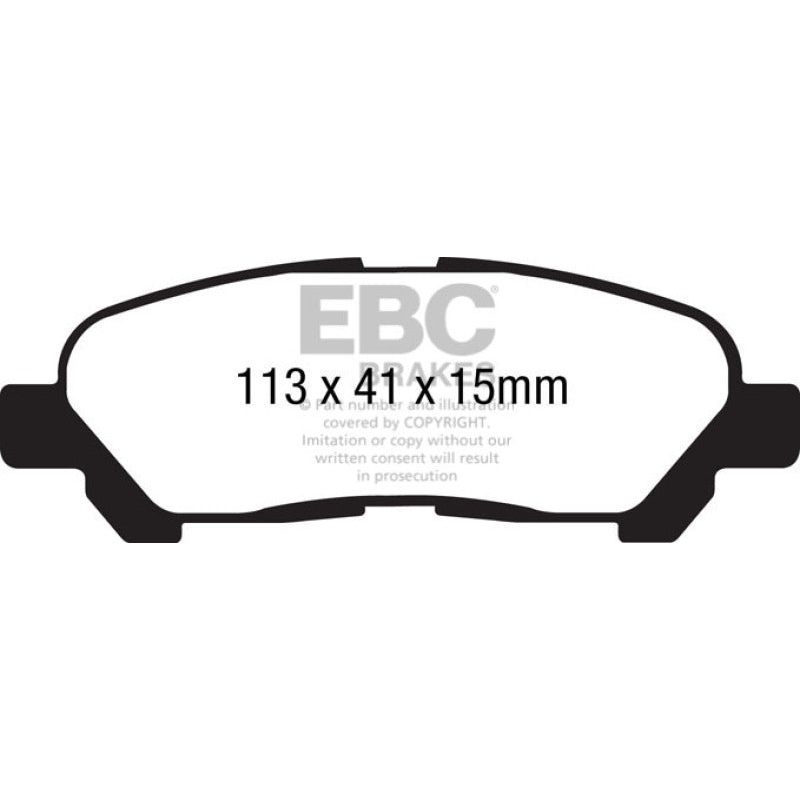 EBC 09-13 Toyota Highlander 2.7 2WD/4WD Ultimax2 Rear Brake Pads