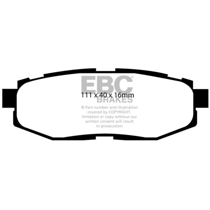 EBC 12+ Scion FR-S 2 Ultimax2 Rear Brake Pads