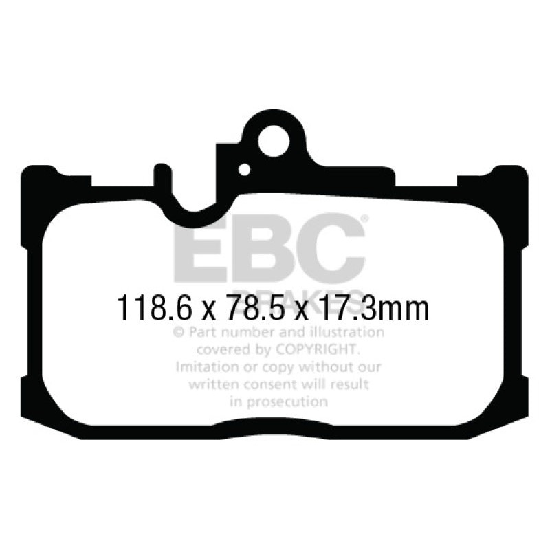 EBC 13+ Lexus GS350 3.5 F-Sport RWD Ultimax2 Front Brake Pads