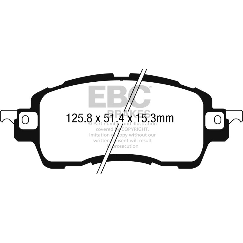 EBC 2016 Scion iA 1.5L Ultimax2 Front Brake Pads