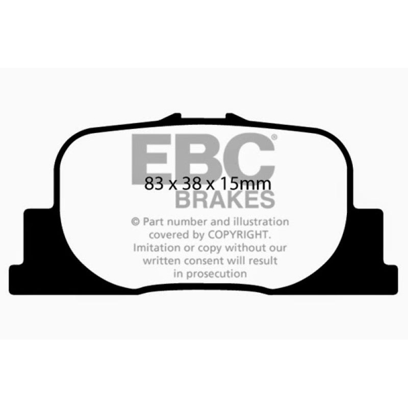 EBC 00-01 Lexus ES300 3.0 Ultimax2 Rear Brake Pads