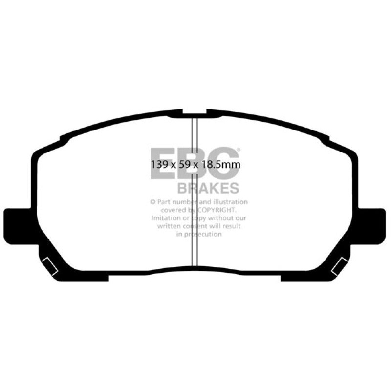 EBC 00-03 Toyota Highlander 2.4 2WD Ultimax2 Front Brake Pads