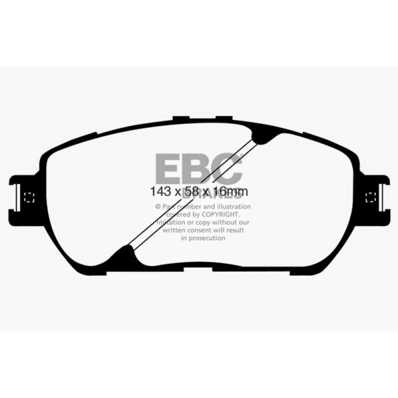 EBC 02-03 Lexus ES300 3.0 Ultimax2 Front Brake Pads