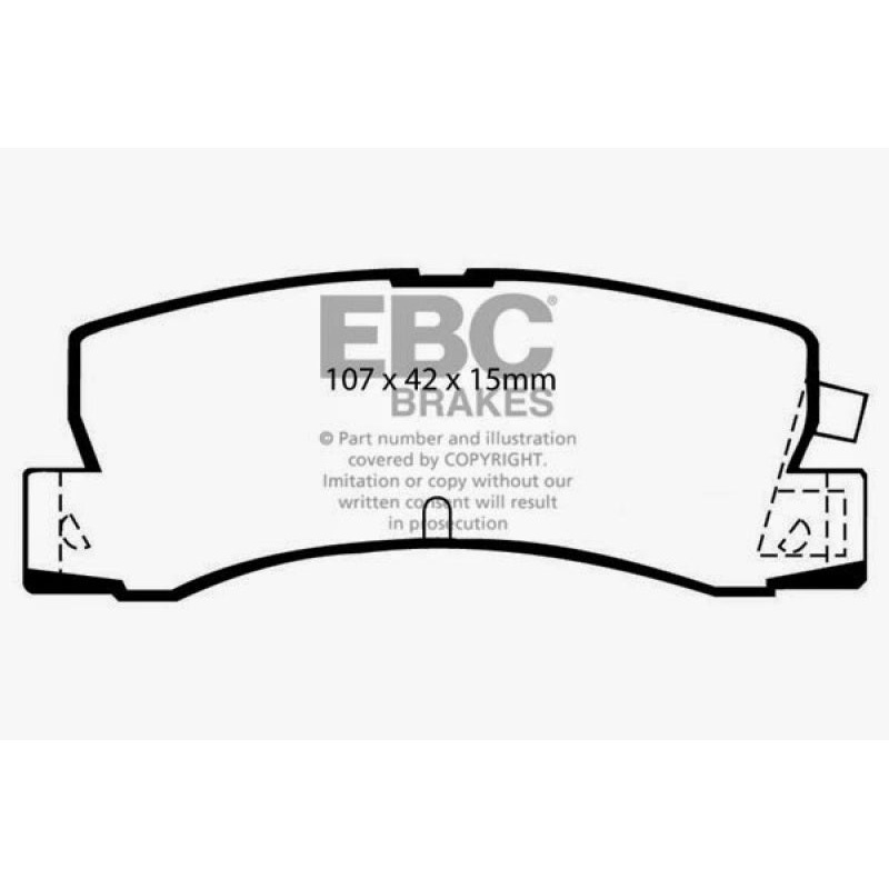EBC 89-92 Geo Prizm 1.6 SL Ultimax2 Rear Brake Pads