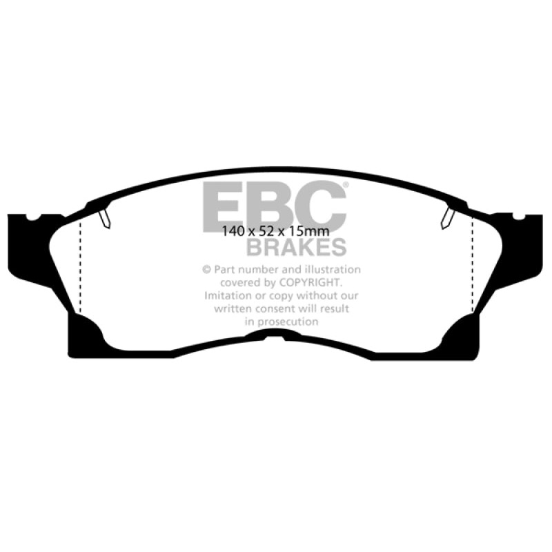 EBC 91-92 Toyota MR2 2.0 Turbo Ultimax2 Front Brake Pads
