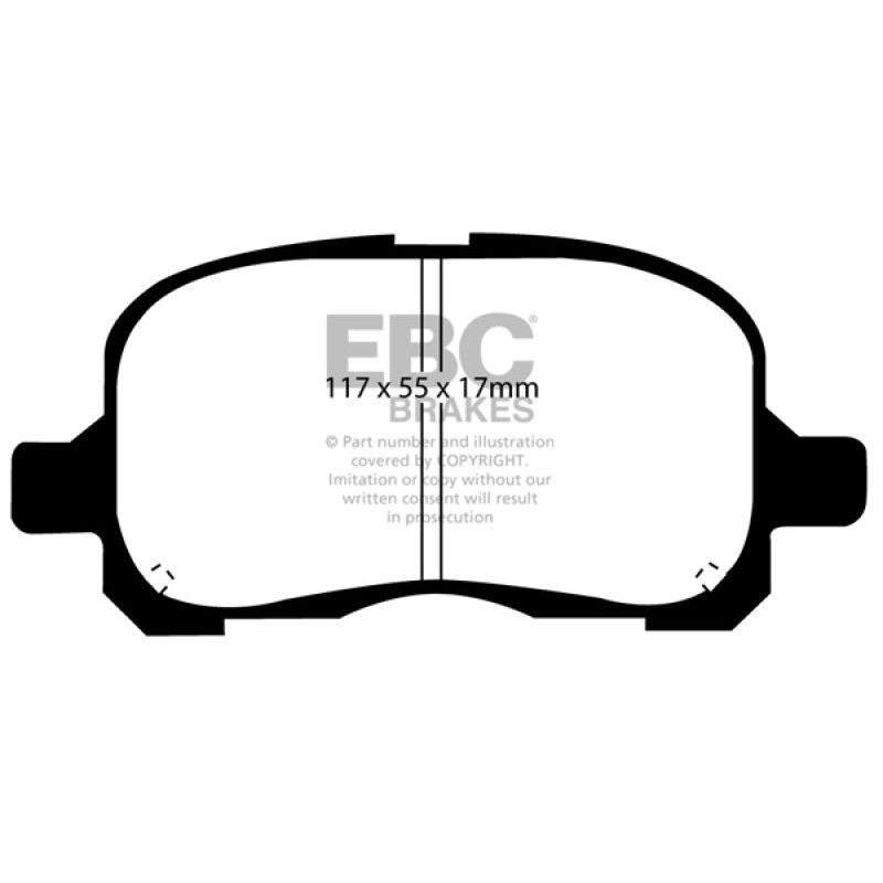 EBC 98-02 Chevrolet Prism 1.8 Ultimax2 Front Brake Pads