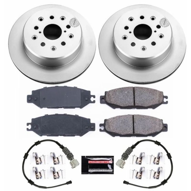Power Stop 93-94 Lexus LS400 Rear Z17 Evolution Geomet Coated Brake Kit