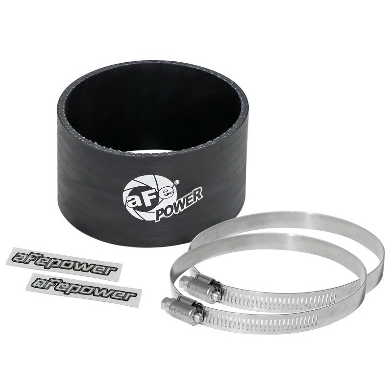 aFe Magnum FORCE CAI Univ. (3-1/2in ID x 2in L) Straight Coupler - Black
