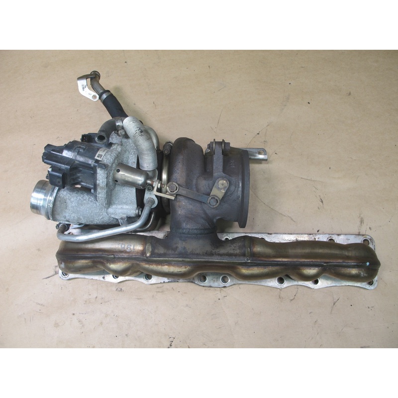 13-15 BMW F30 F31 F32 3.0L N55 SINGLE TURBO CHARGER EXHAUST MANIFOLD ASSEMBLY