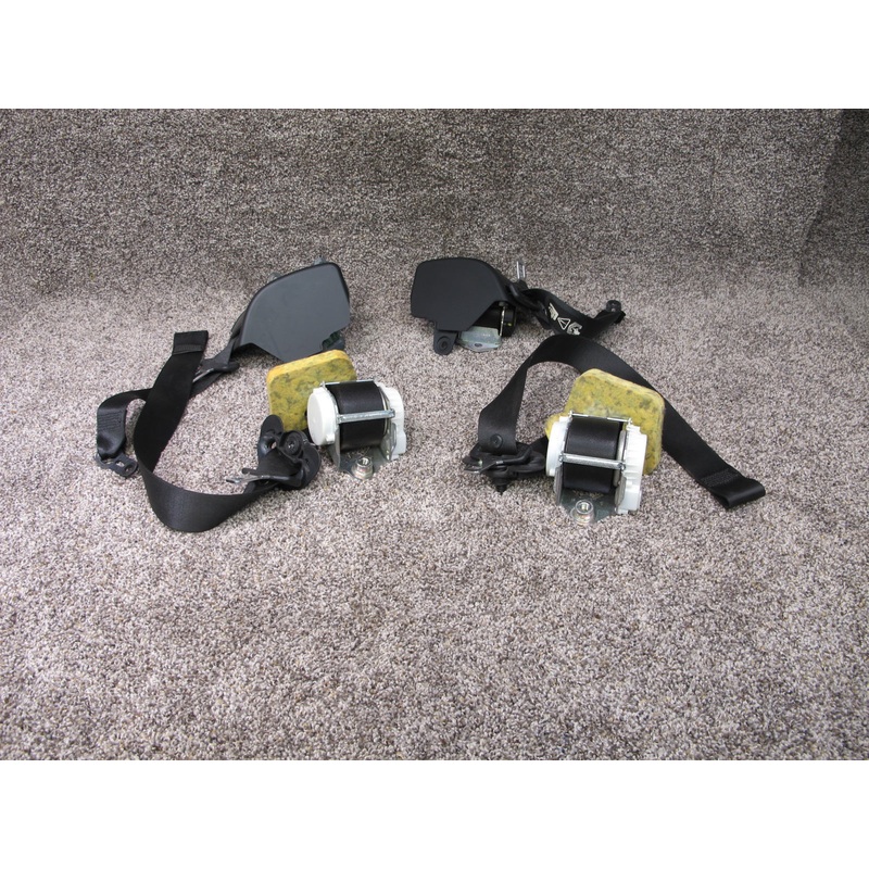 07-13 BMW E92 SET OF 4 FRONT & REAR SEATBELTS RETRACTOR W/ COVER GUIDE OEM