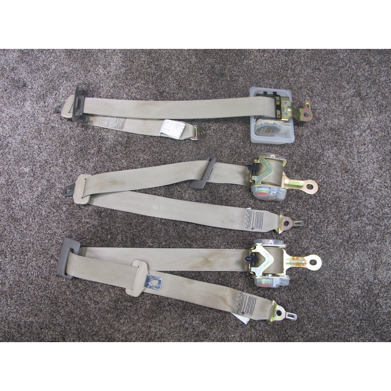 1997-2000 Lexus LS400 Rear Seat Belts Set of 3 OEM