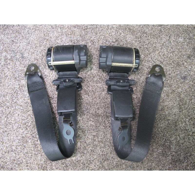 1999-2001 Porsche 911 (996) Front Left & Right Seat Belt Set OEM