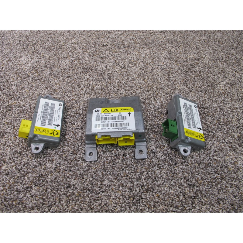2003-2005 BMW Z4 E85 B-Pillar SRS Air Bag Control Module & Door Impact Sensors OEM