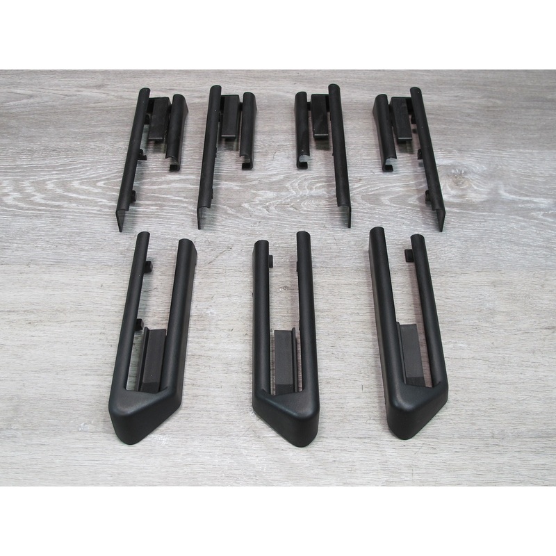 2008-2014 BMW E71 E72 X6 Front & Rear Seat Track Rail Trim Cover Set of 7