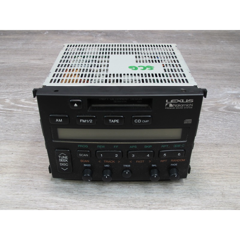 95-96 Lexus UZZ30L SC300 SC400 Nakamichi Radio CD Cassette Player Receiver OEM