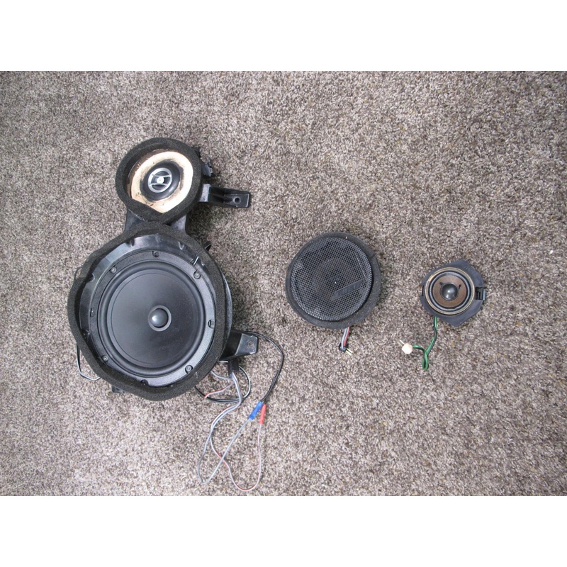 96-97 MERCEDES R129 SL-CLASS 3pcs BOSE FRONT & REAR LEFT SPEAKER SET OEM