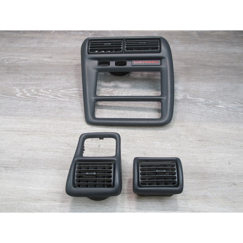 97-01 Chevrolet Camaro Dash Center Radio Climate Bezel & Air Vent Trim Set OEM