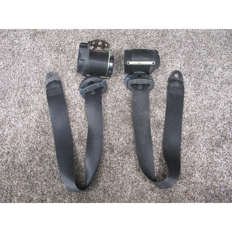 00-04 PORSXHE BOXSTER SET OF 2 FRONT LEFT & RIGHT SEATBELT RETRACTOR OEM