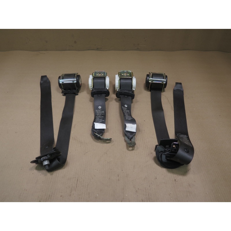 04-07 BMW E63 6-SERIES SET OF 4 FRONT & REAR SEAT BELT RETRACTOR OEM