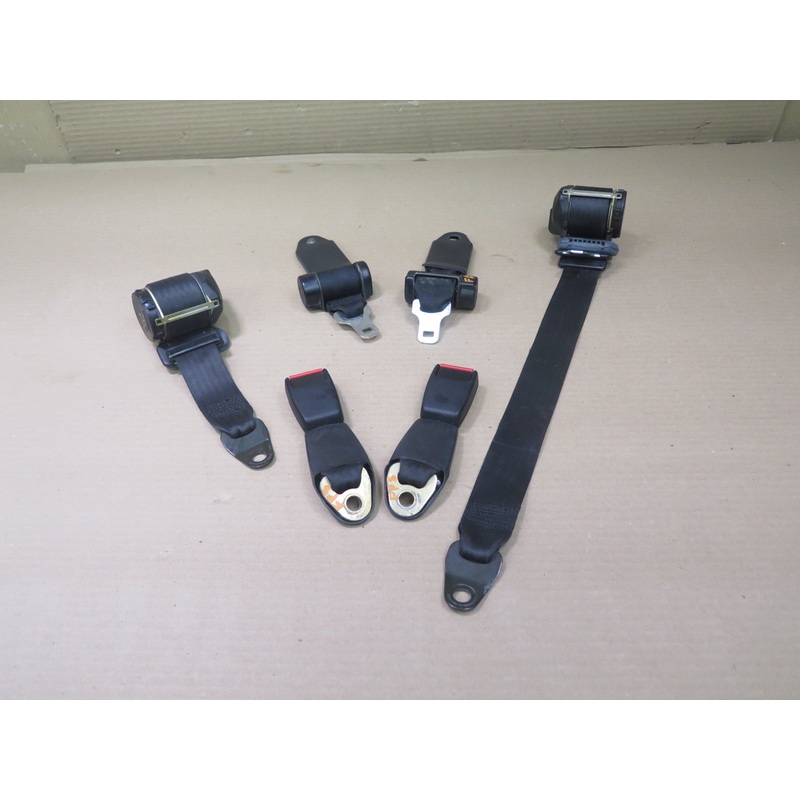 1982-1991 Porsche 944 Front & Rear Set Belt Retractors + Rear Buckles OEM