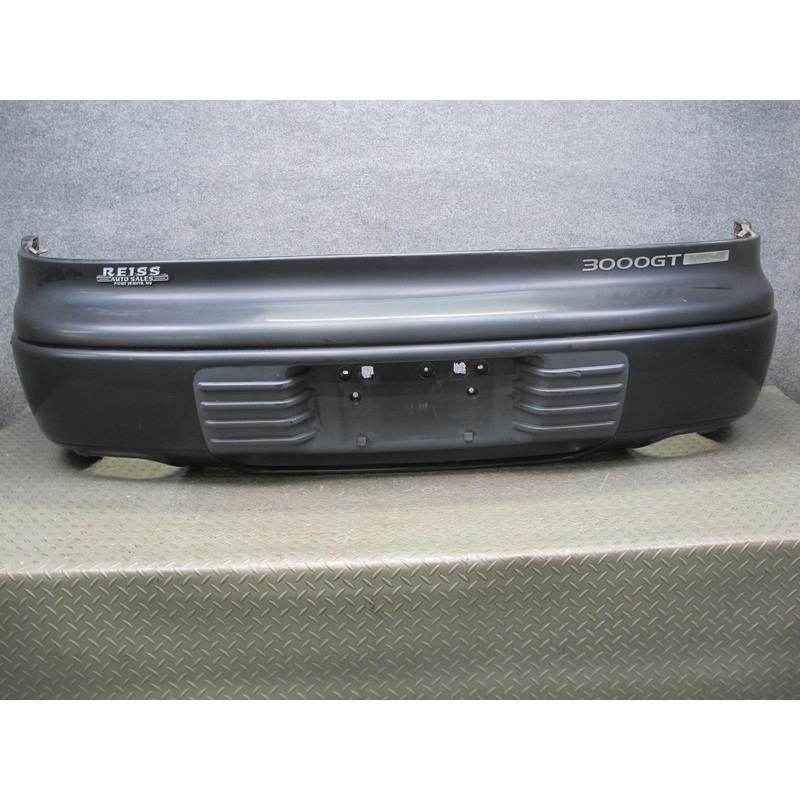 91-93 Mitsubishi 3000GT VR4 Turbo Rear Bumper Cover Sable Black OEM