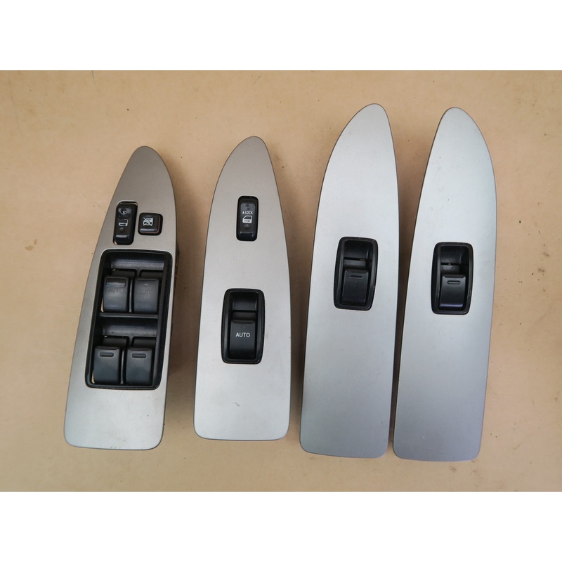 05-08 TOYOTA AVALON FRONT REAR RIGHT & LEFT SIDE WINDOW SWITCH W/ TRIM SET OEM