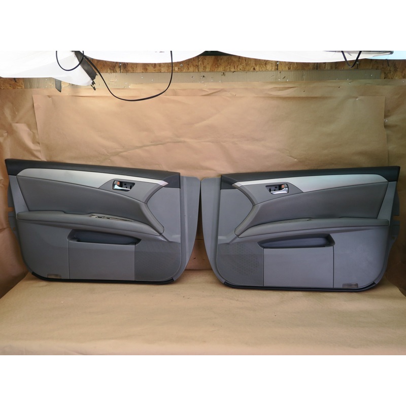 05-08 TOYOTA AVALON FRONT RIGHT & LEFT SIDE DOOR PANEL TRIM COVER GRAY SET OEM