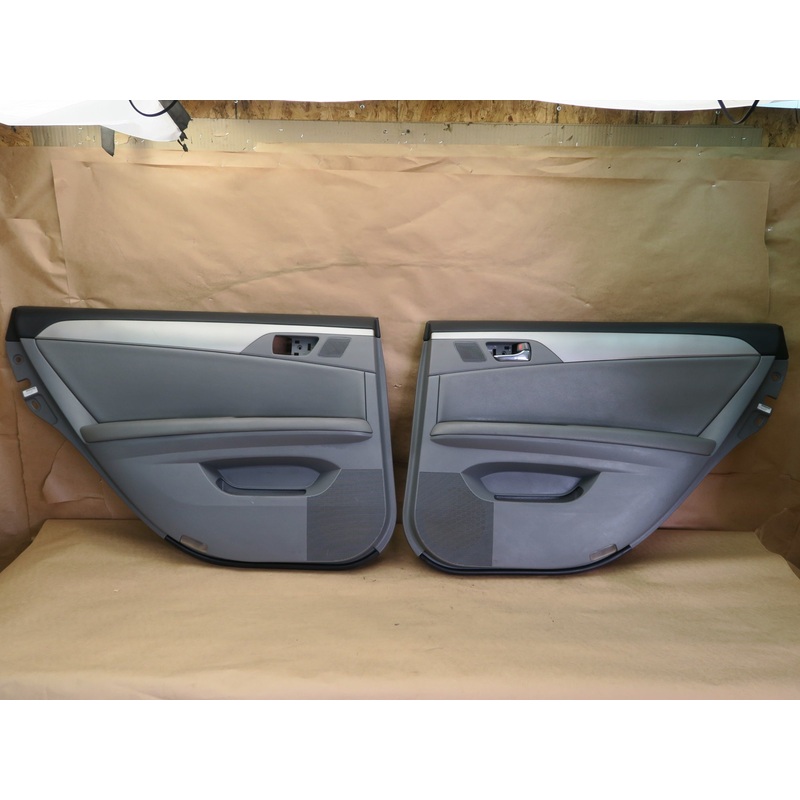 05-08 TOYOTA AVALON REAR RIGHT & LEFT SIDE DOOR PANEL TRIM COVER GRAY SET OEM
