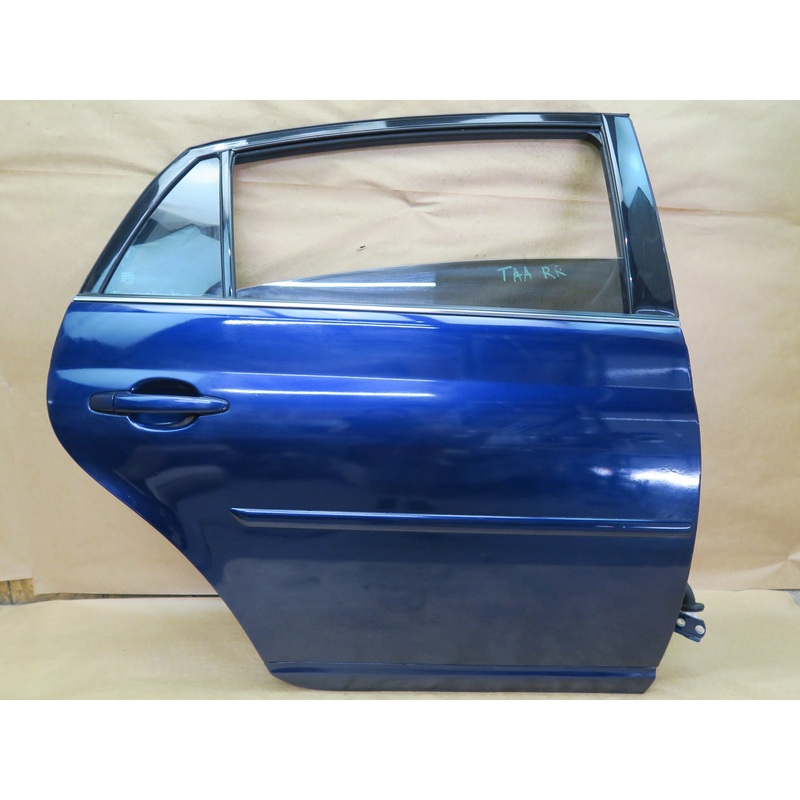 05-12 TOYOTA AVALON REAR RIGHT PASS SIDE DOOR SHELL W/ GLASS ASSEMBLY BLUE OEM