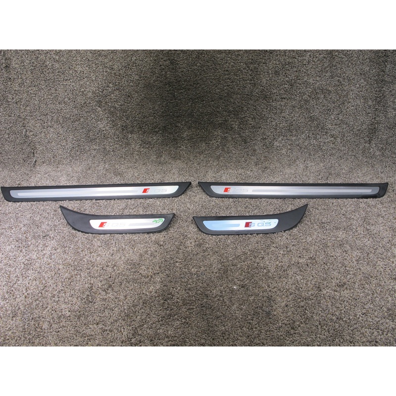 13-16 AUDI 8T Q5 SQ5 SET OF 4 FRONT & REAR DOOR SCUFF SILL PLATE TRIM OEM