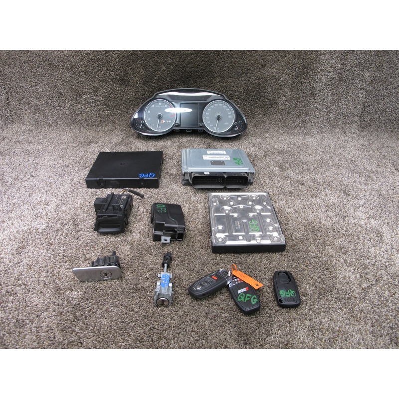 14-17 AUDI 8R SQ5 ENGINE ECU ECM SPEEDO IGNITION IMMO BODY LOCK KEY SET OEM