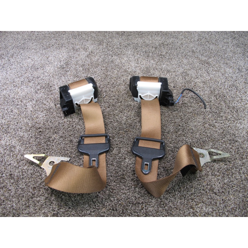 94-99 MERCEDES W140 S500 REAR LEFT & RIGHT SIDE SEATBELT RETRACTOR SET OEM