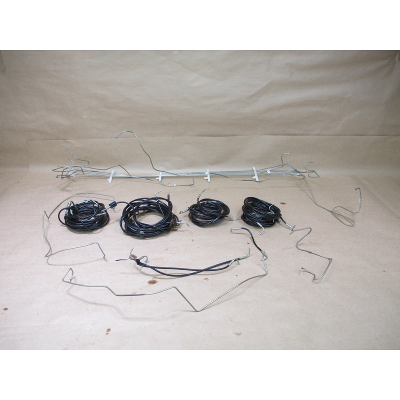 96-02 MERCEDES R129 CONVERTIBLE SOFT TOP ROOF HYDRAULIC LINE CABLE SET OEM