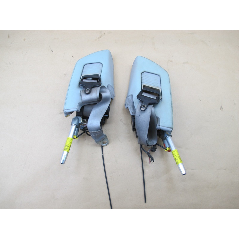96-02 MERCEDES R129 SL500 RIGHT & LEFT SIDE B PILLAR COVER SEATBELT RETRACTOR SET OEM