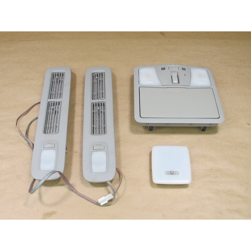 11-17 INFINITI QX56 QX80 FRONT REAR OVERHEAD DOME LIGHT W/ A/C VENT GRILLE SET
