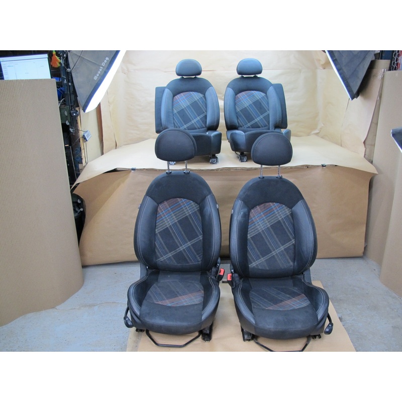 13-16 MINI COOPER S R61 PACEMAN FRONT & REAR LEATHER SEAT SET OEM
