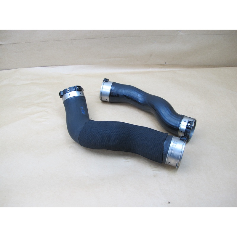 14-15 BMW F30 F31 F34 N47 INTERCOOLER HOSE PIPE LINE SET OF 2