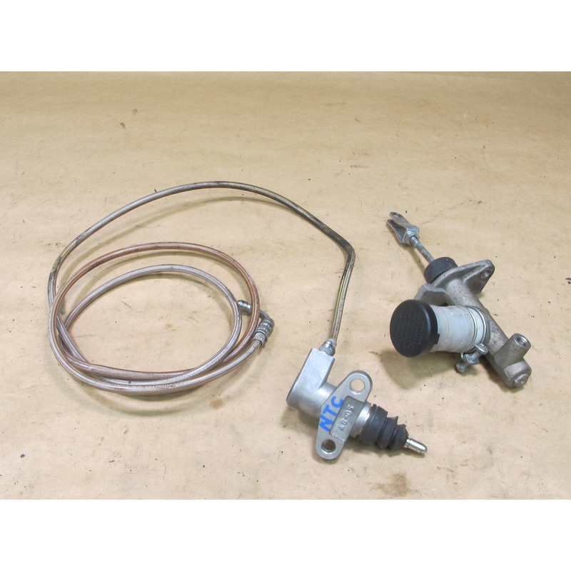 1989-1994 Nissan 240SX S13 Clutch Master & Slave Cylinder Set OEM w/ Clutch Line