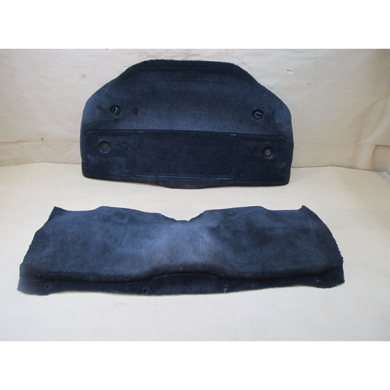 1997-2004 PORSCHE BOXSTER 986 REAR PARCEL ENGINE CARPET TRIM PANEL SET OF 2